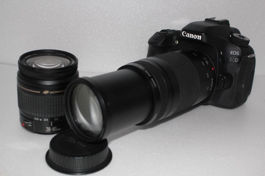 デジタル一眼レフカメラCanon EOS 80D 標準&望遠ダブルレンズセット