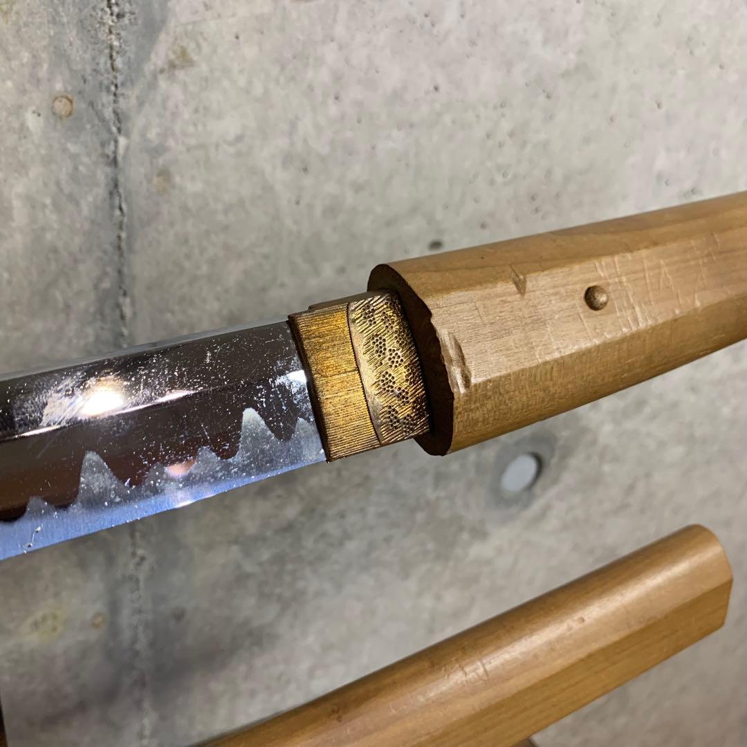 【模造刀】白鞘 太刀 直刃 全長98センチ 高級