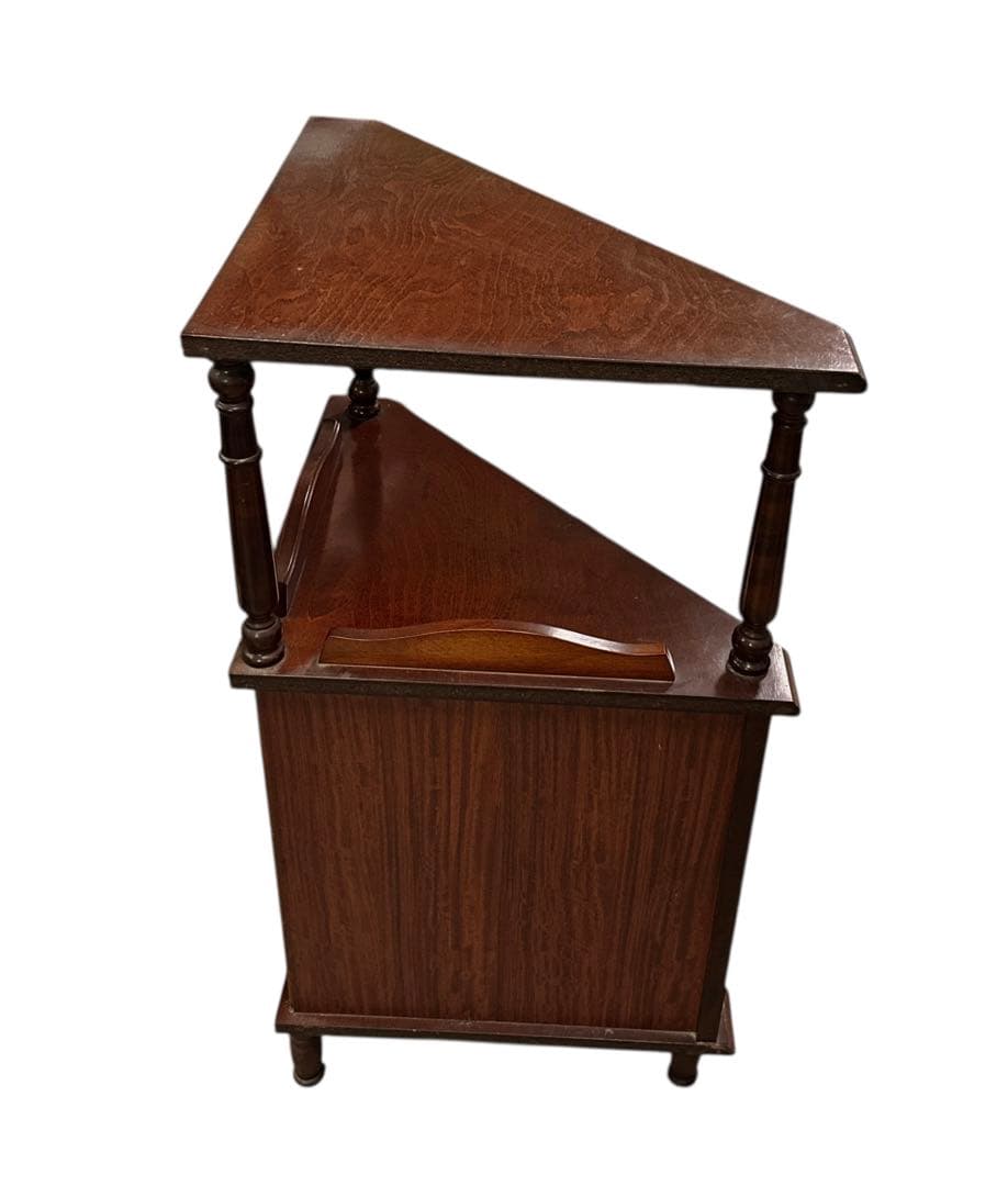 四国工芸　古具　木製コールキャビネット コーナーラック