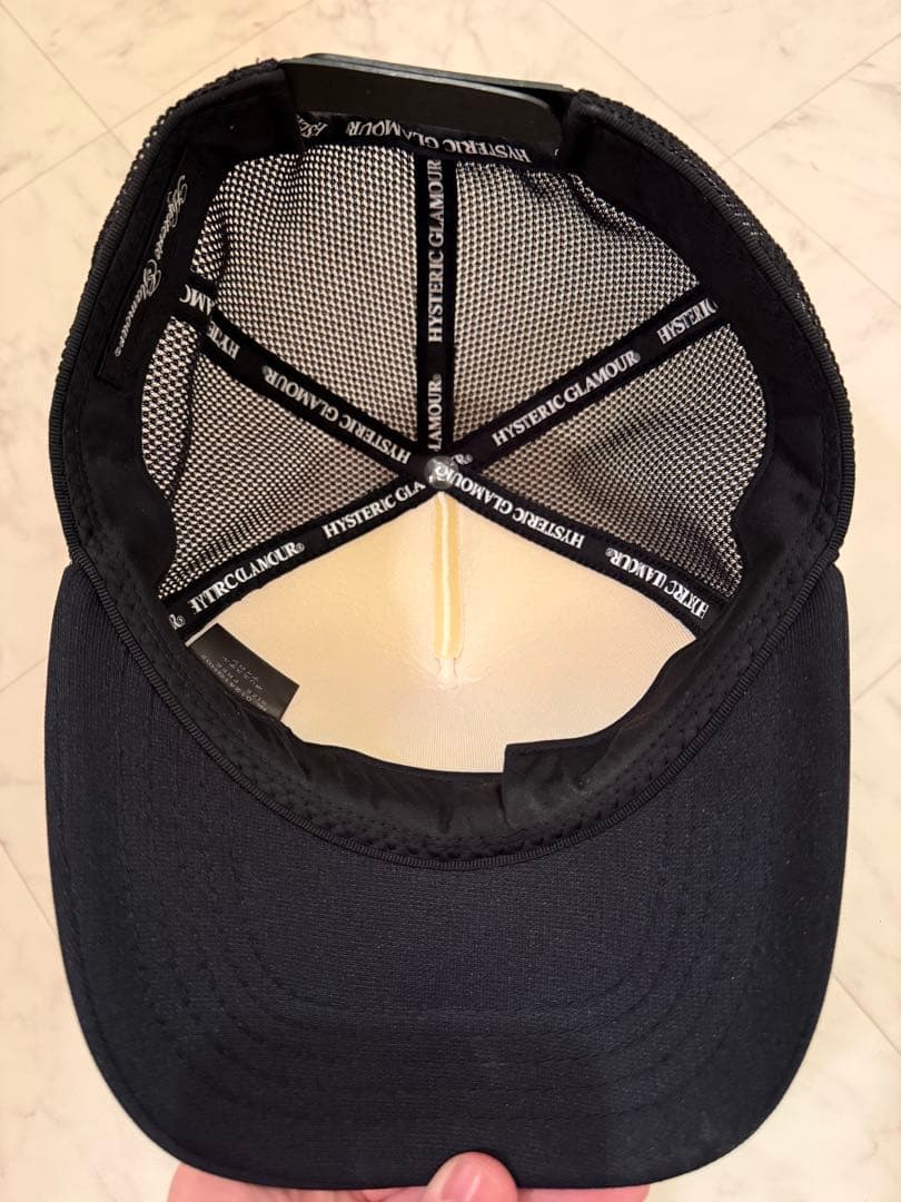 ヒステリックグラマー　キャップ　SEE NO EVIL スタッズメッシュキャップ