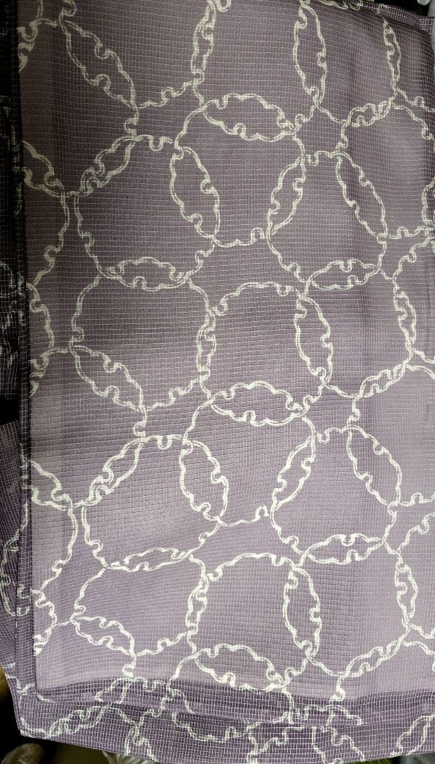 1/25 昨日より大幅値下げ 日本橋竺仙 絹紅梅 廃盤 雪輪繋ぎ 薄紫 レア