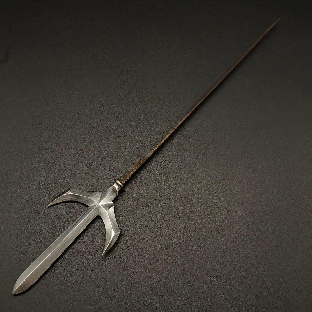 年末セール　武道具　矢じり　十文字槍　千鳥形　鏃　古式　弓道具　鉄製　職人作