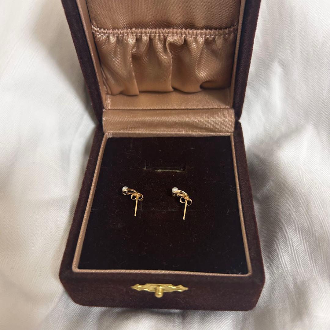 ete ピアス K10YG 771339 イエローゴールド 美品