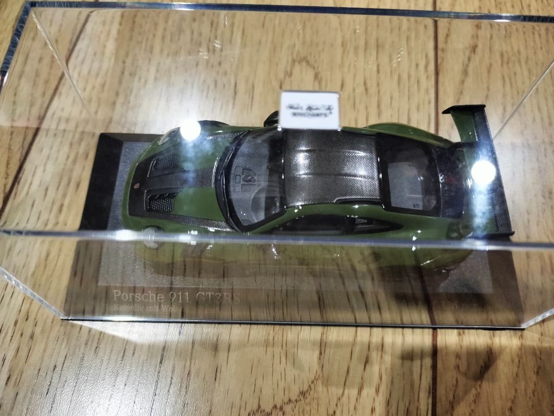 ミニチャンプス ポルシェ 911 GT3RS NATOグリーン
