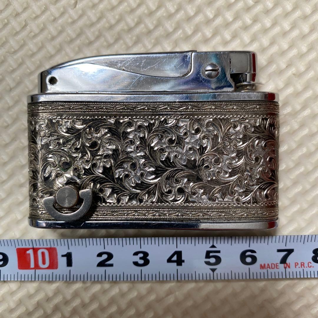 PRINCE 彫刻模様 メタルライター　オルゴール付き