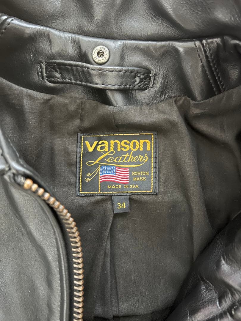 vanson レザージャケット　エンフィールド　usa製