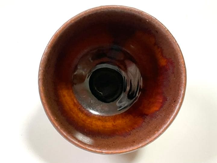 作家物　船木研児　船木研兒　指描　筒茶碗　抹茶碗　民芸　民藝　バーナードリーチ