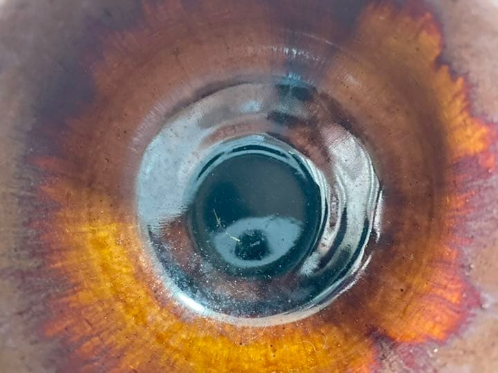 作家物　船木研児　船木研兒　指描　筒茶碗　抹茶碗　民芸　民藝　バーナードリーチ