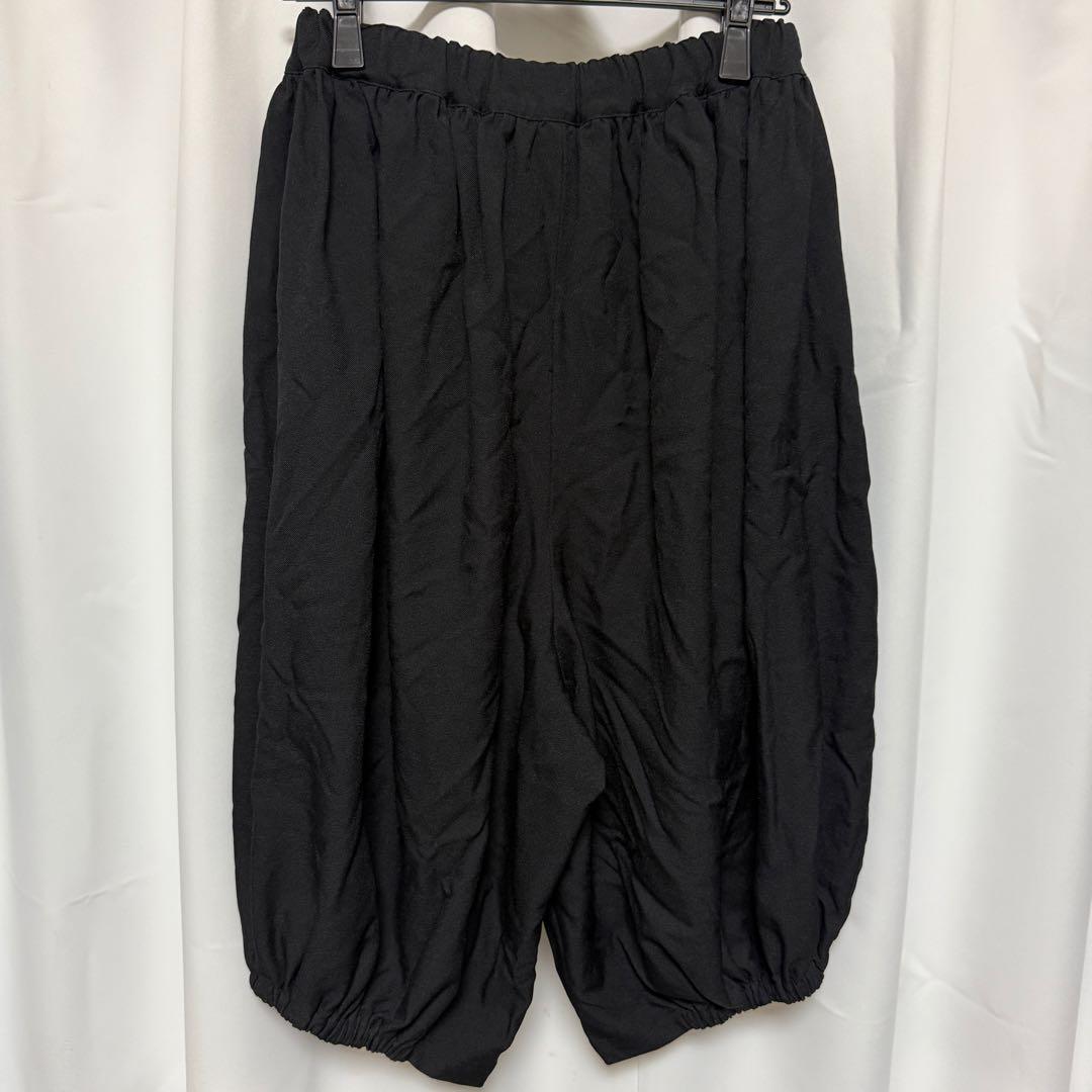 ブラックコムデギャルソン　バルーンパンツ　エステル縮絨　XS黒　ウエストゴム