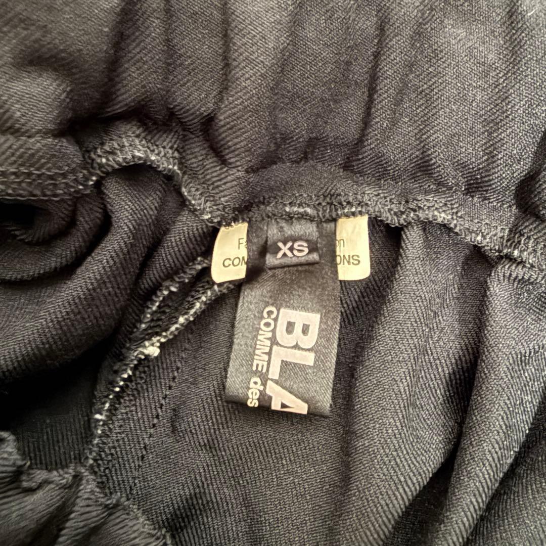 ブラックコムデギャルソン　バルーンパンツ　エステル縮絨　XS黒　ウエストゴム