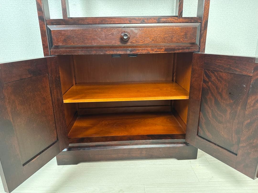 北海道民芸 サイドボード キャビネット リビングボード 電話台 花台 ※i4※