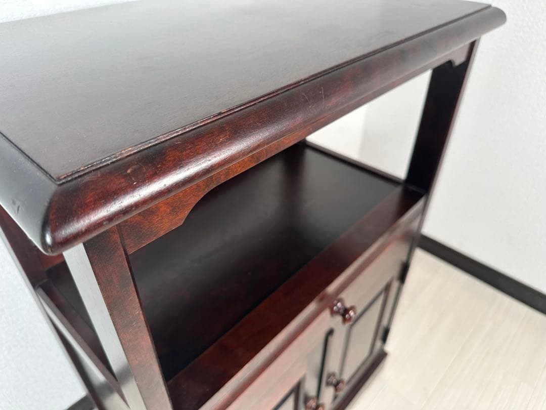 北海道民芸 サイドボード キャビネット リビングボード 電話台 花台 ※i4※