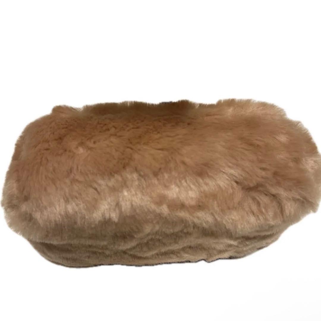 新品未使用品FURLA フルラ メトロポリス ファー ショルダーバッグ ベージュ