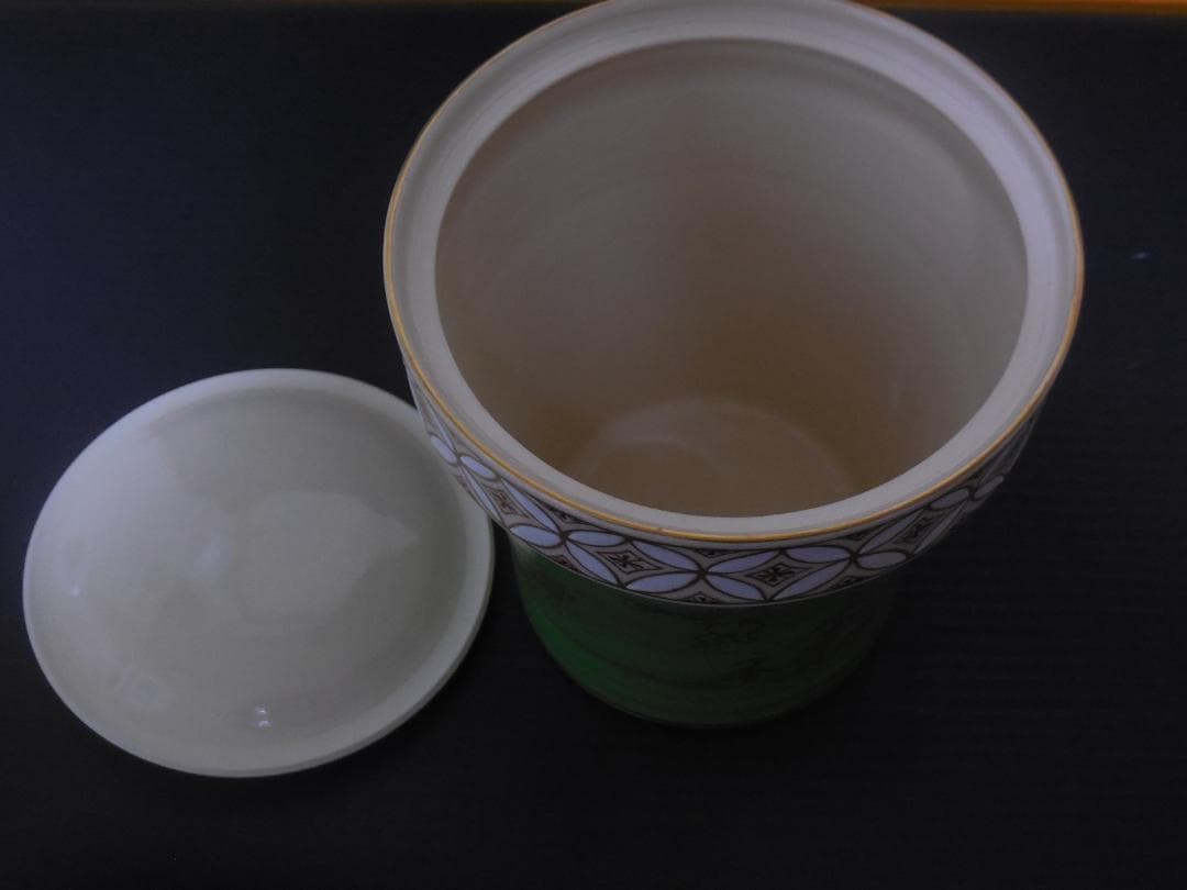 茶道具　水指　『鳴滝窯　橋本城岳造』　『 仁清写　鳥獣戯画　』