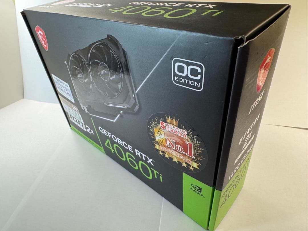 グラフィックボード・グラボ・ビデオカード MSI GeForce RTX 4060 Ti (16GB)