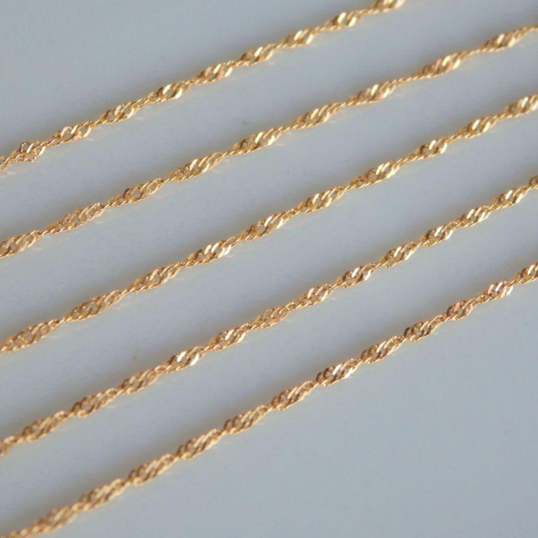 cocoa.moa05130329　k18アンクレット　スクリューチェーン