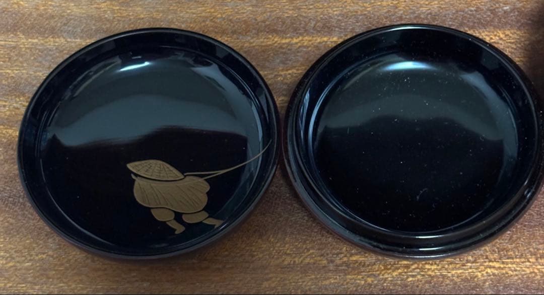 加賀蒔絵の棗と香合