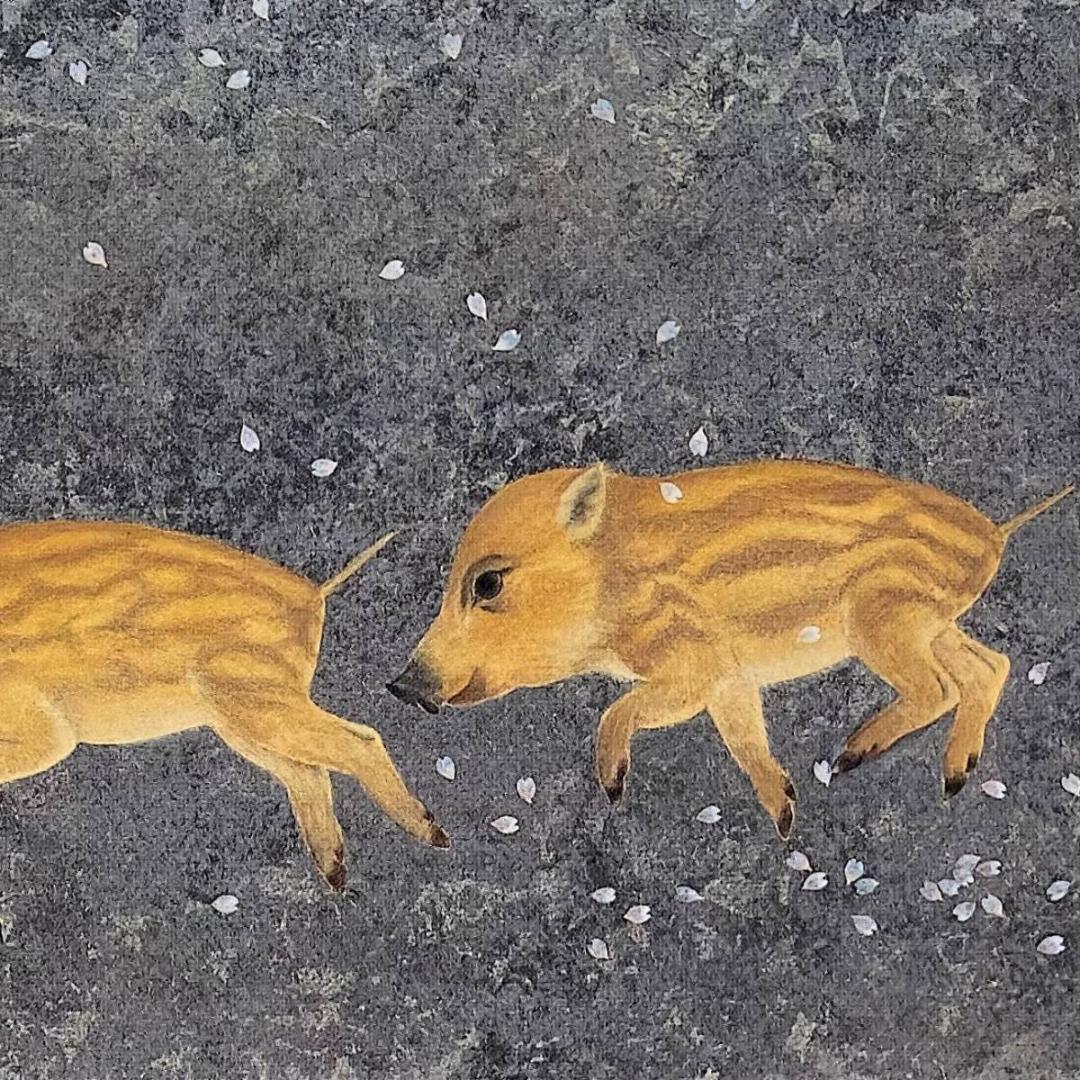 西野陽一、【花降る径】、希少な額装用画集より、新品額装付、状態良好