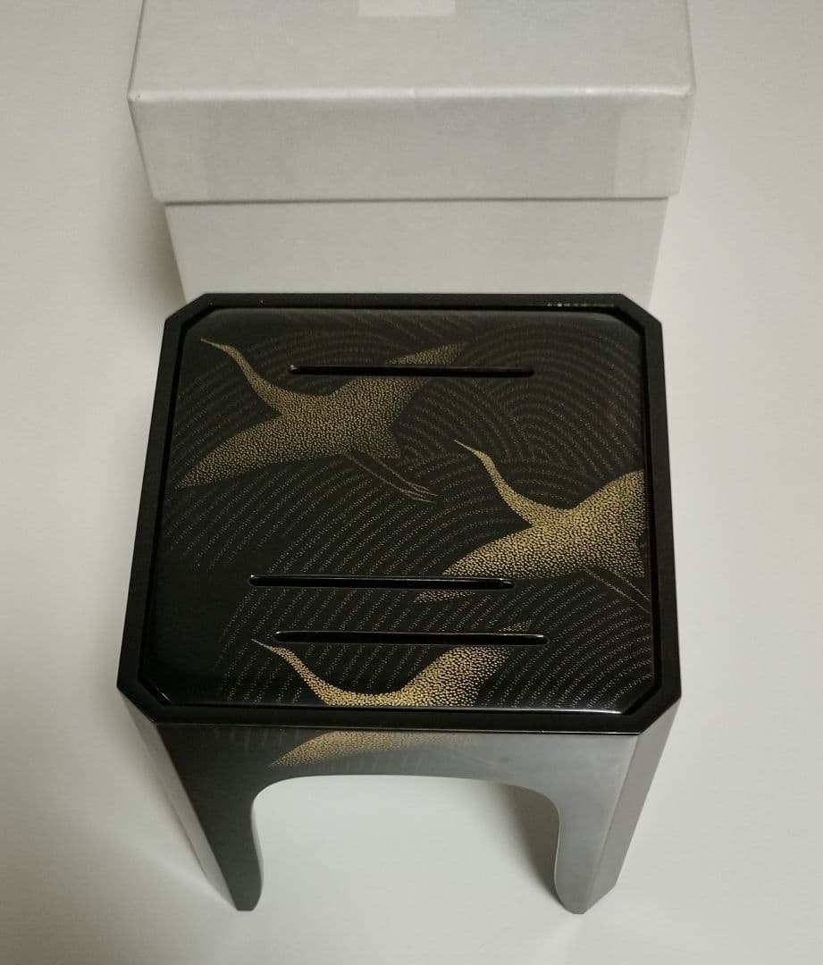 輪島塗　千羽鶴沈金　屠蘇器　作家もの