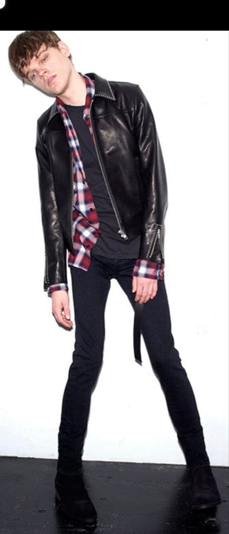 Y*I様 定価20万円ラグスマックレガー　スタッズシングルライダースminede