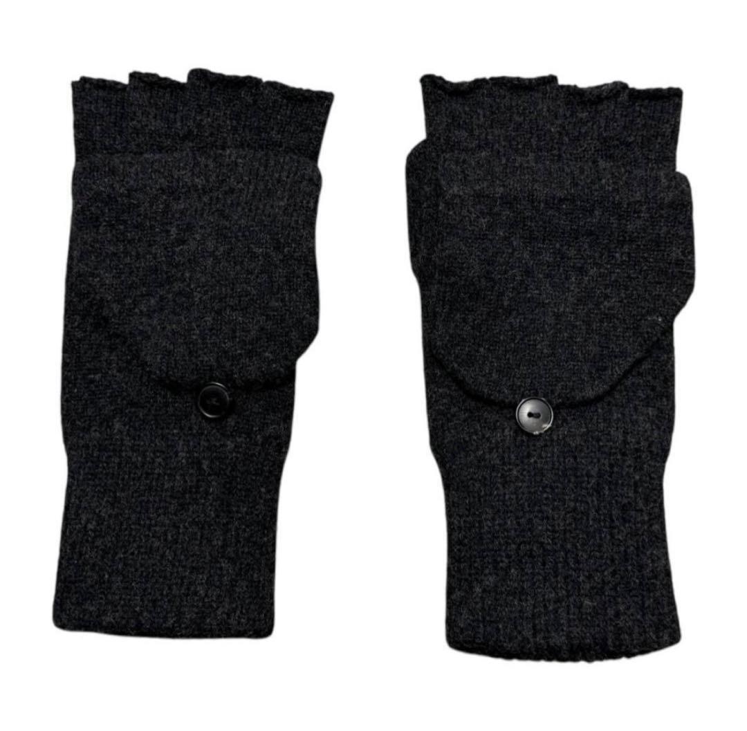 ナンバーナイン 06AW ニットグローブ チャコール