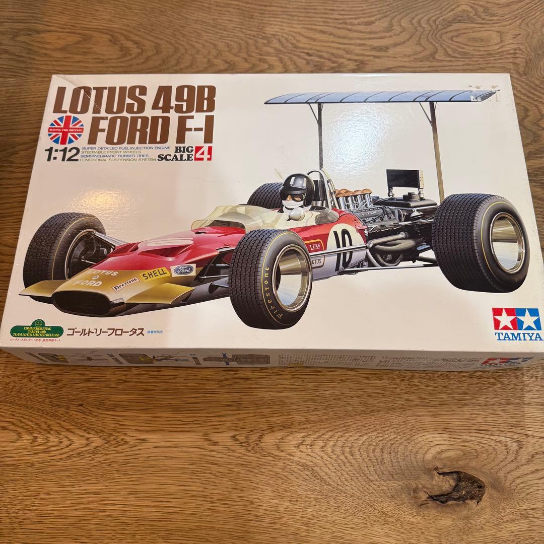 未組立 LOTUS 49B FORD F-1 1/12 ゴールドリーフロータス