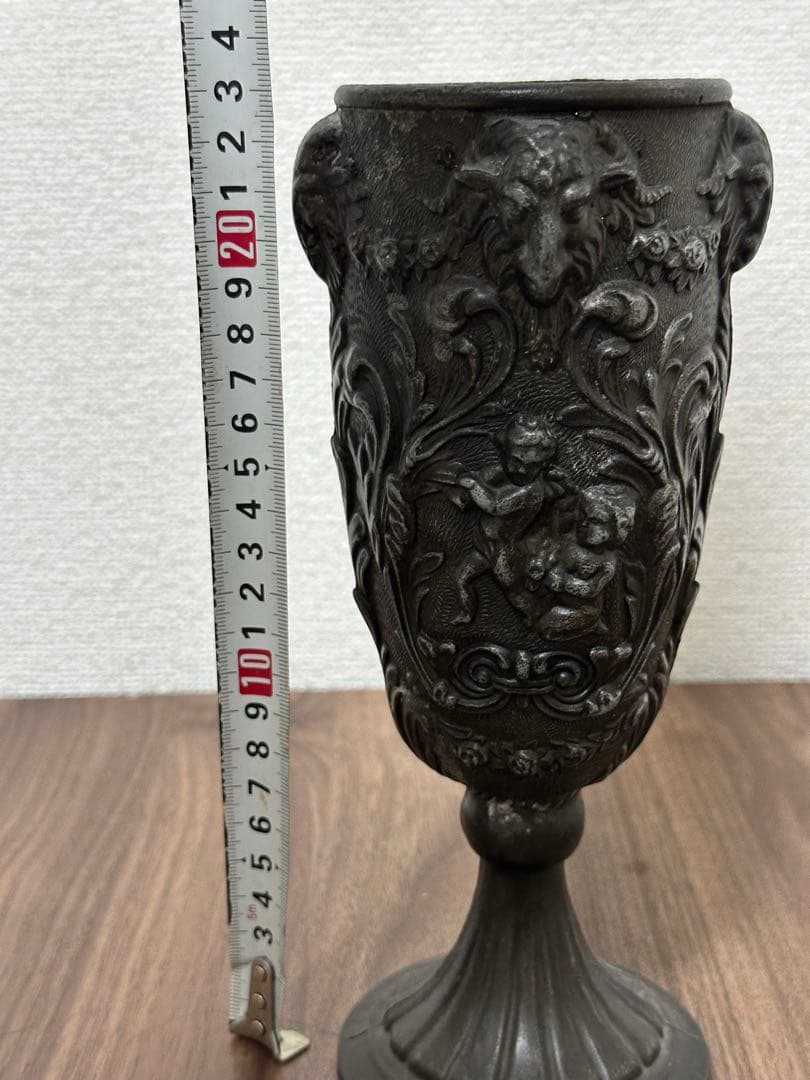 アンティーク　鉄製　花瓶
