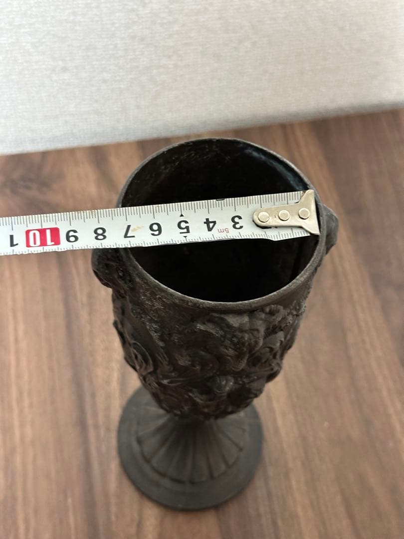 アンティーク　鉄製　花瓶