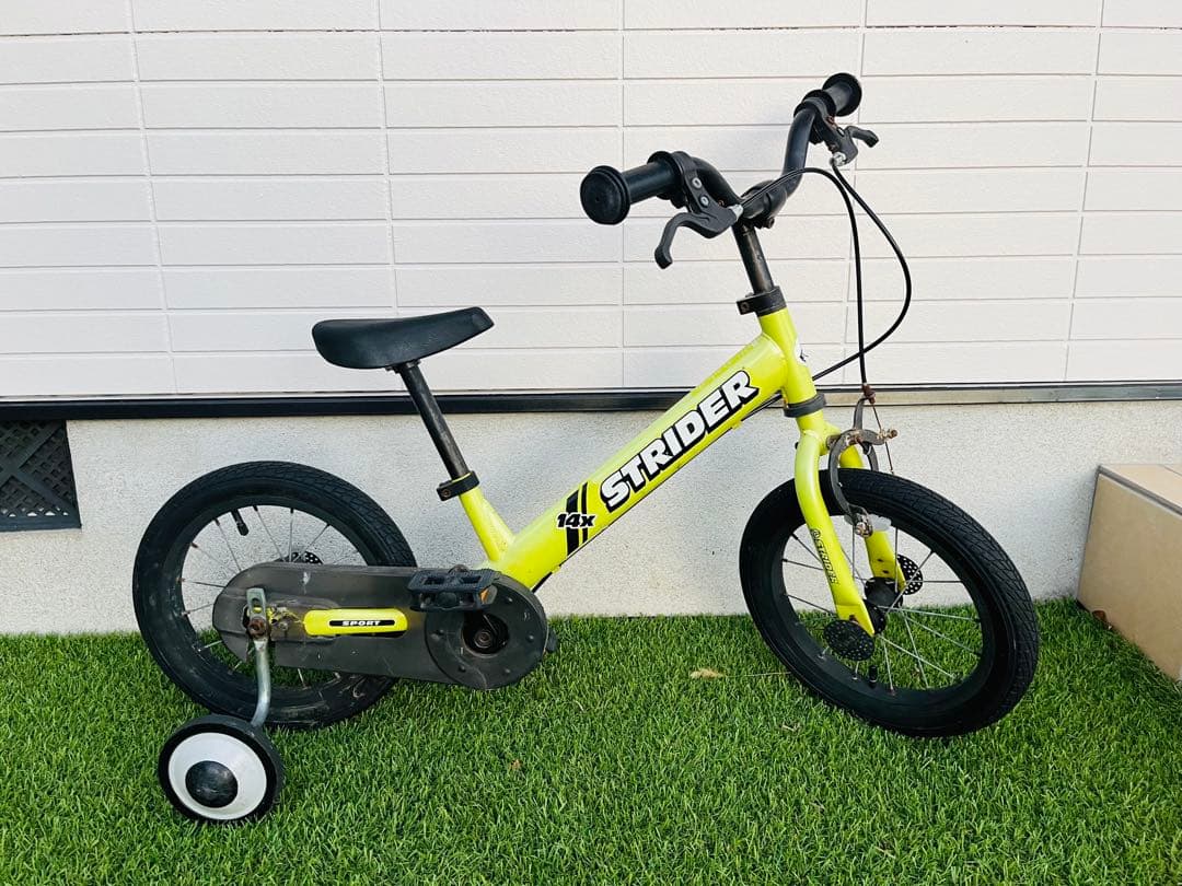 ストライダー キッズバイク STRIDER 14X ライムイエロー　黄色　自転車