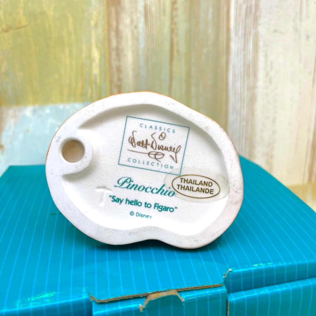 レア★WDCC ピノキオ フィガロ ネコ 猫 陶器製 フィギュア