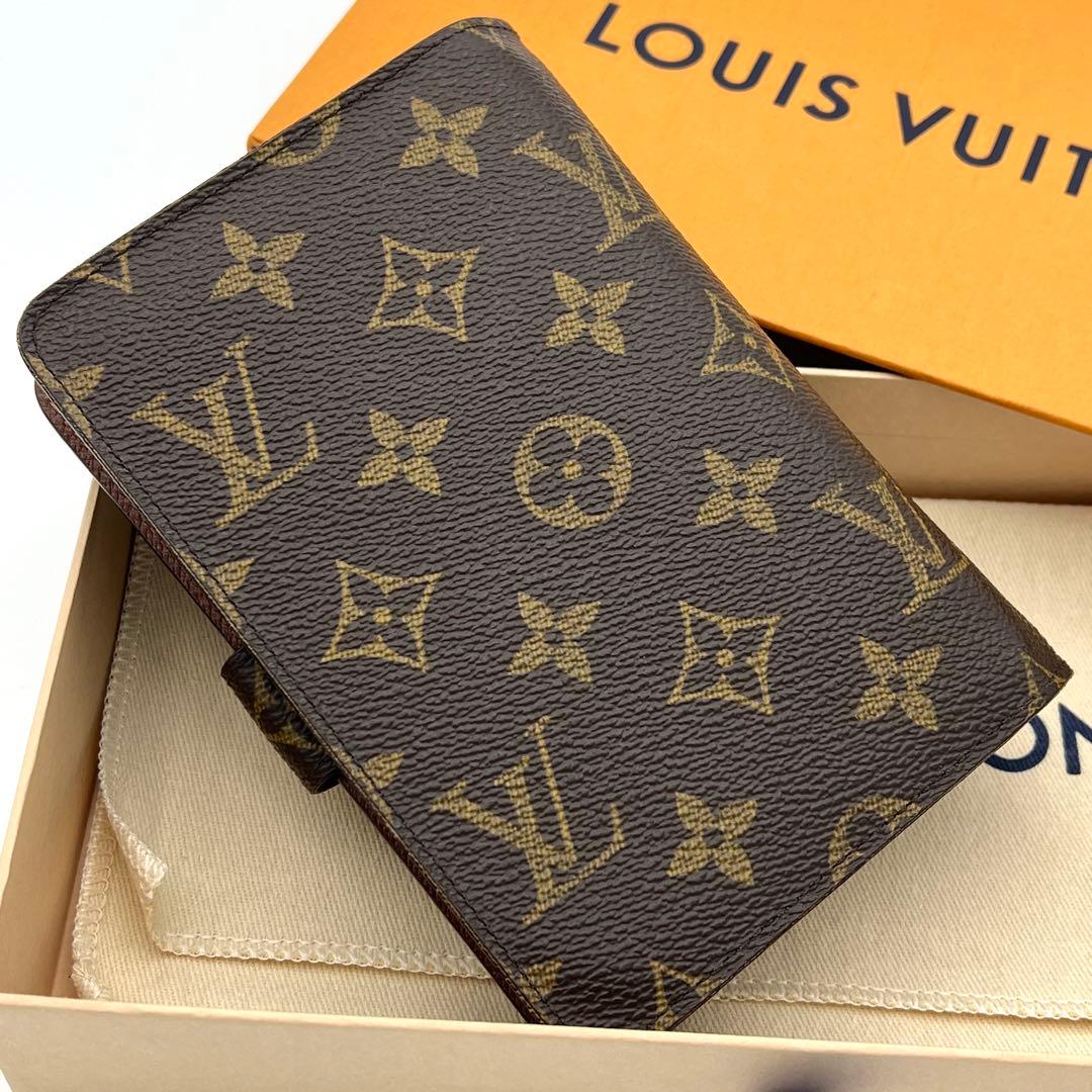 【極美品・パスケース付き】ルイヴィトン モノグラム ポルトパピエジップ 折り財布