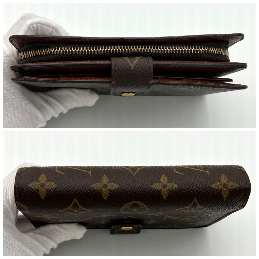 【極美品・パスケース付き】ルイヴィトン モノグラム ポルトパピエジップ 折り財布