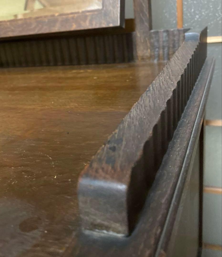 ✳︎アンティーク和家具✳︎ミラー付収納箪笥　シンプル和モダン　年代もの