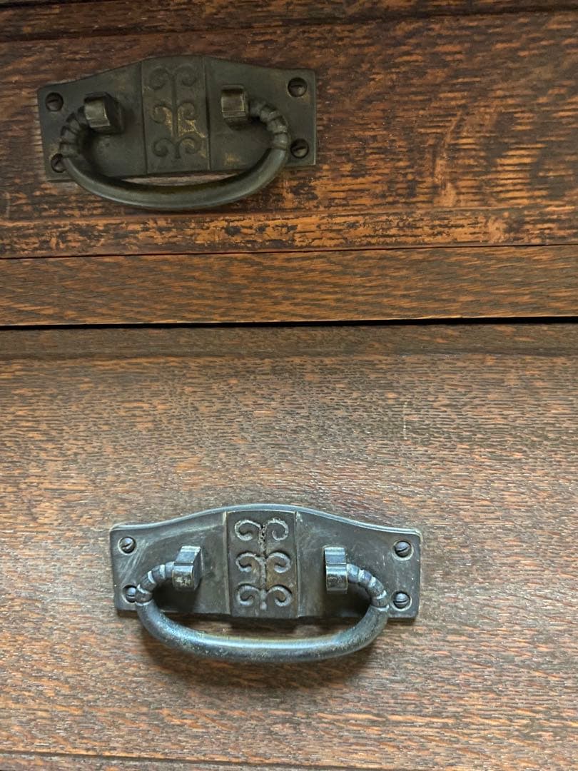 ✳︎アンティーク和家具✳︎ミラー付収納箪笥　シンプル和モダン　年代もの