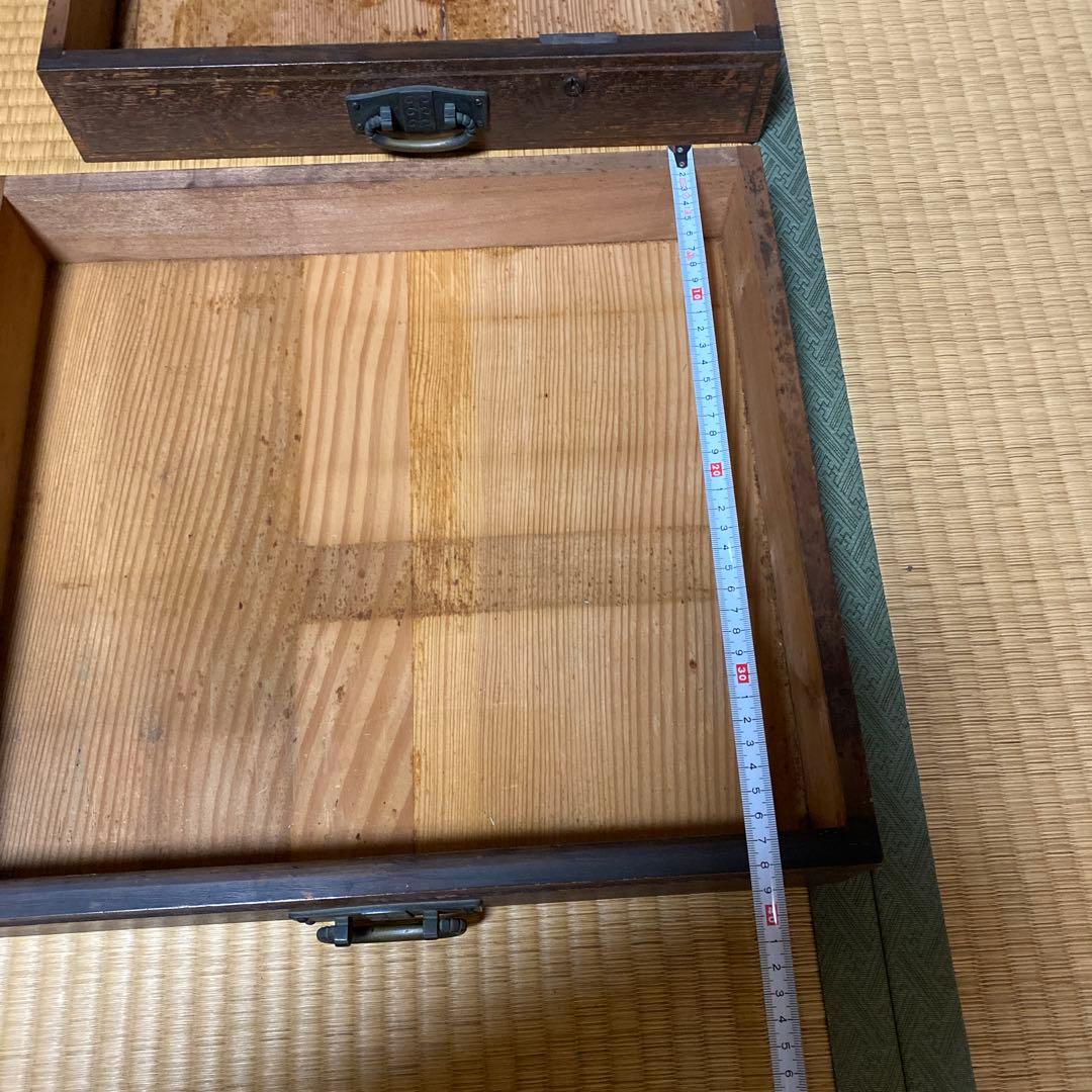 ✳︎アンティーク和家具✳︎ミラー付収納箪笥　シンプル和モダン　年代もの