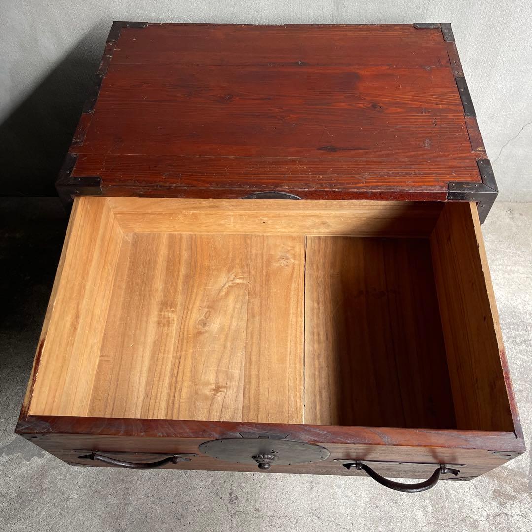 和製アンティーク 明治大正期 会津箪笥 引手金具 小振りサイズ 引き出し