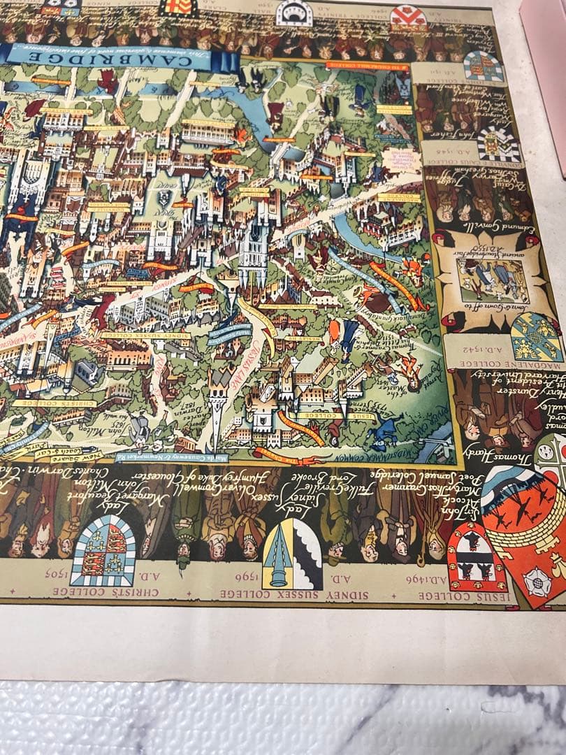 ケンブリッジ ヴィンテージ 絵地図 地図 ポスター