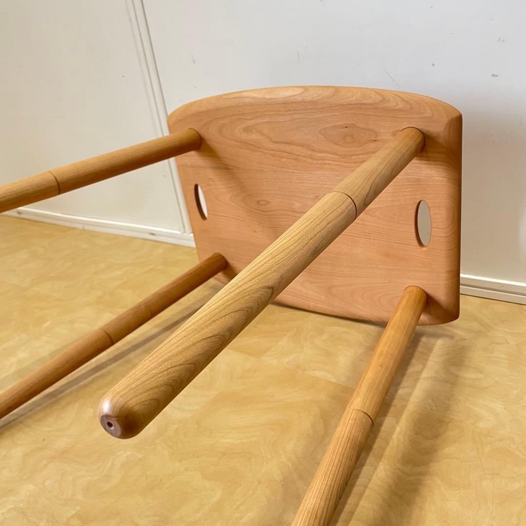 キャトル・セゾン サクラ材 トレイテーブル サイドテーブル 花台 北欧スタイル