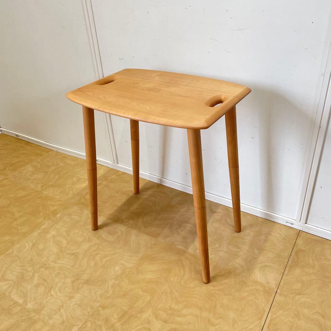 キャトル・セゾン サクラ材 トレイテーブル サイドテーブル 花台 北欧スタイル