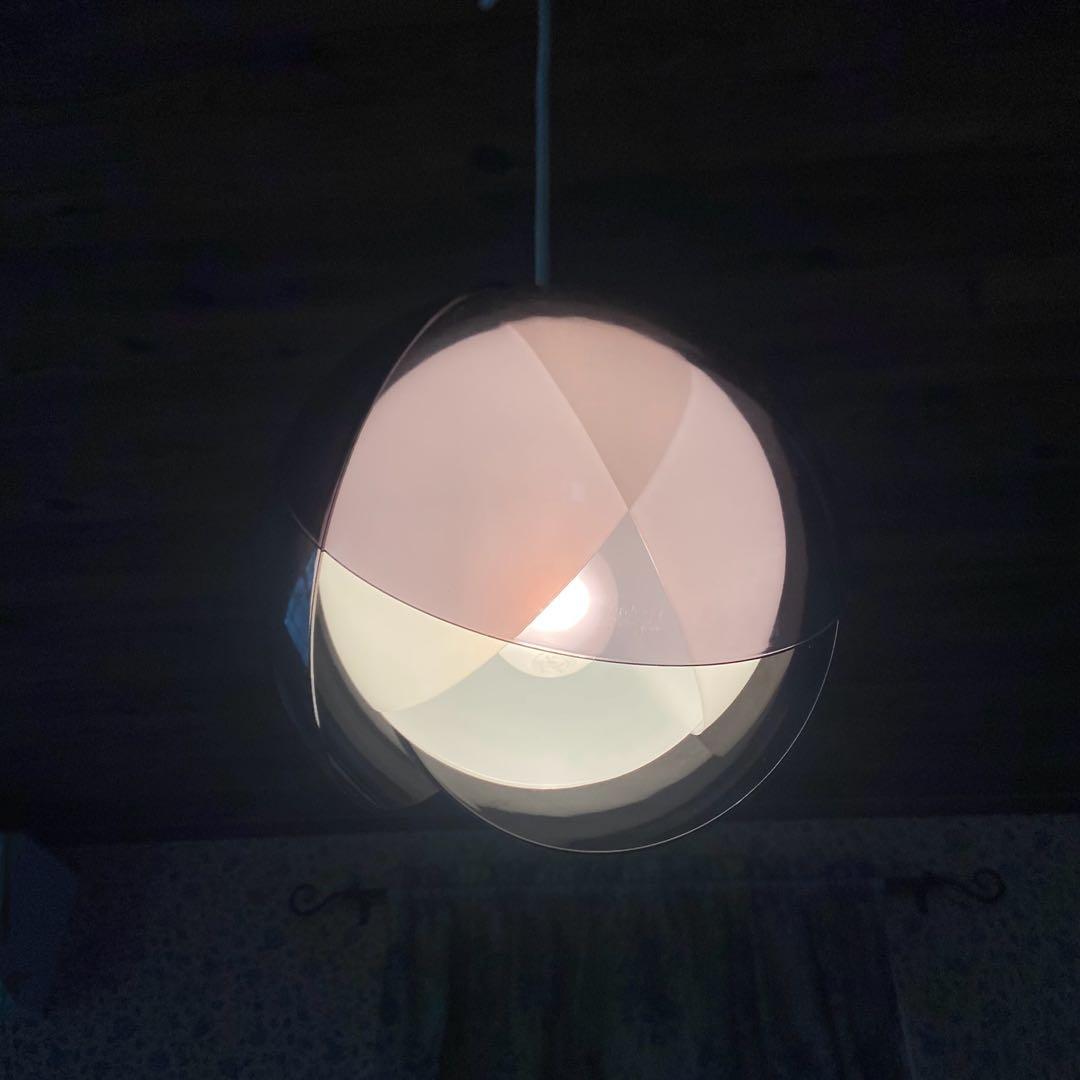 昭和レトロ　チューリップライト　希少カラー　ペンダントライト　スペースエイジ