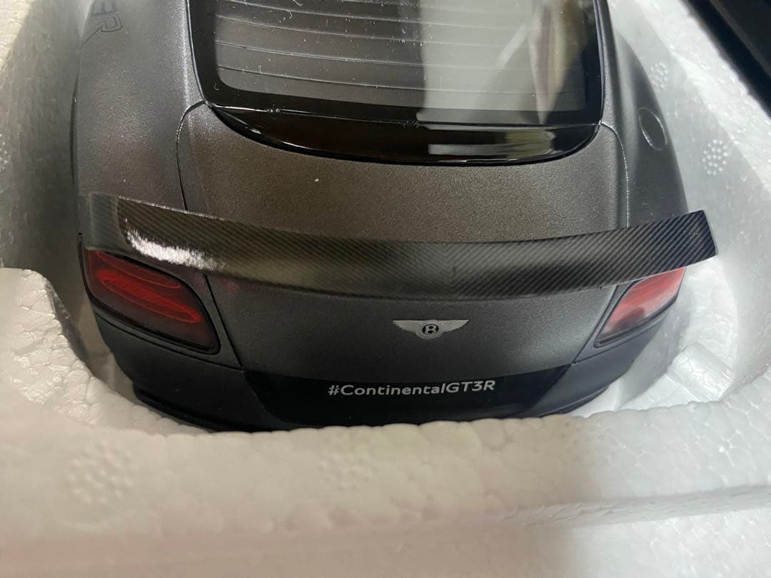 限定品　ベントレーコンチネンタルGT3-Rマットグレー1/18 品質管理カード付