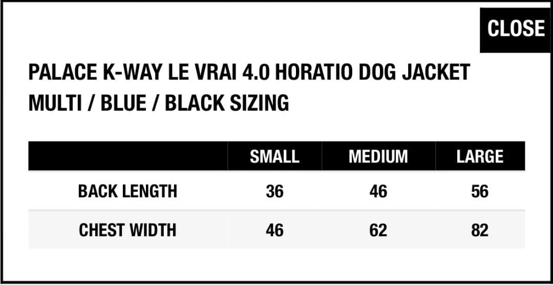 パレス PALACE / K-WAY DOG JACKET MULTI
