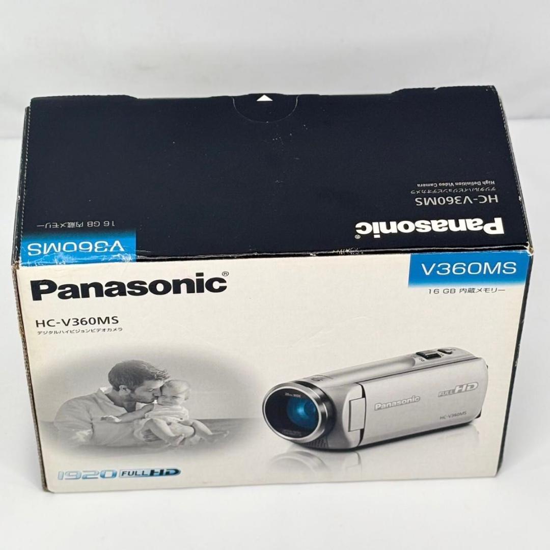 美品 Panasonic ビデオカメラ HC-V360MS 1GB新品SDカード