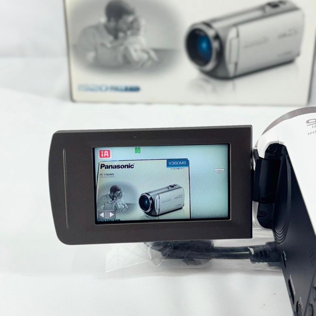 美品 Panasonic ビデオカメラ HC-V360MS 1GB新品SDカード