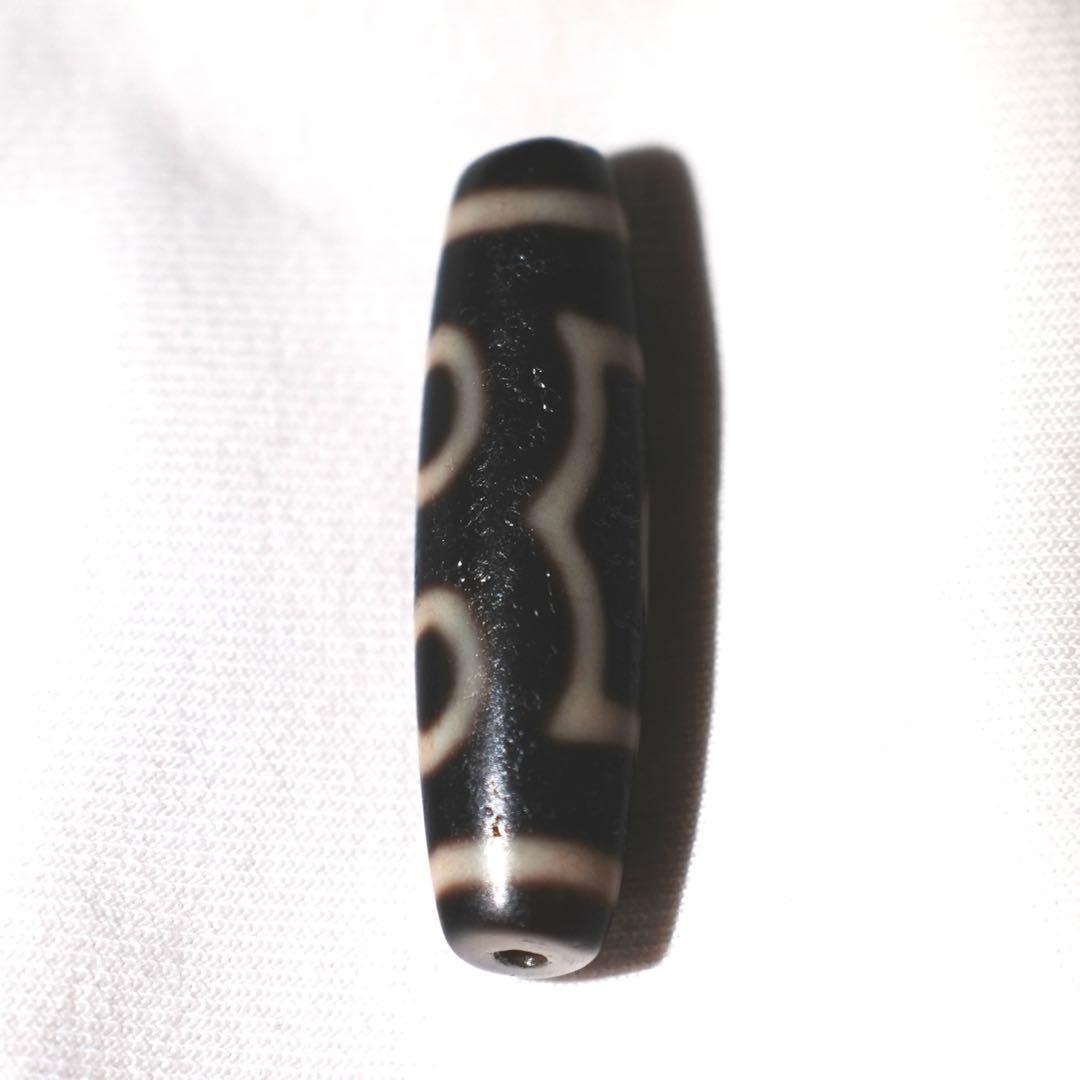 老天珠　三眼天珠 老天珠の馬蹄痕 老鉱瑪瑙 男女兼用