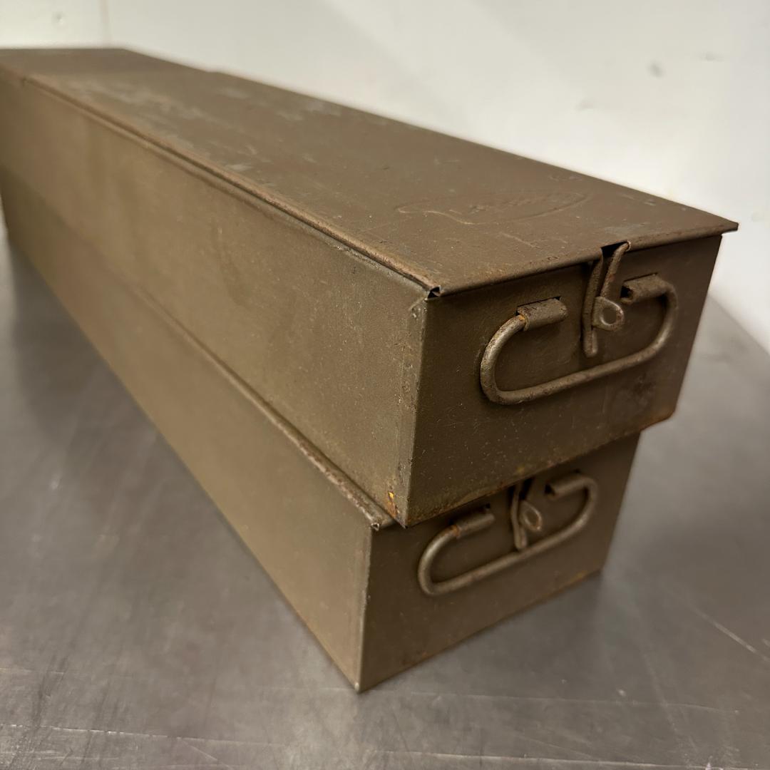 【希少 LeFebure製】ヴィンテージ メタルストレージボックス 収納ボックス