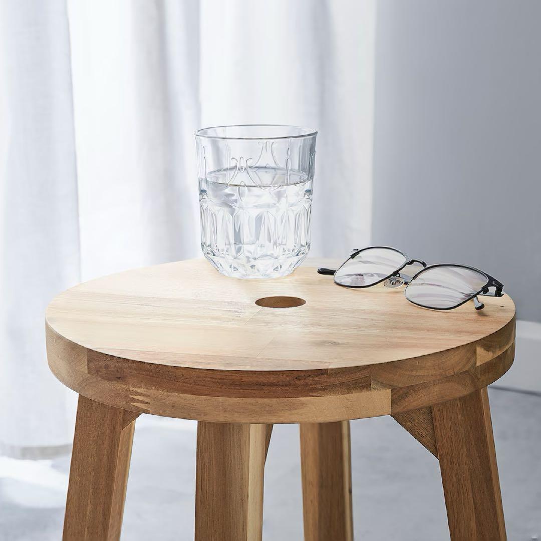 完売品　IKEA イケア　スコグスタ スツール　アカシア材　無垢材 2台セット