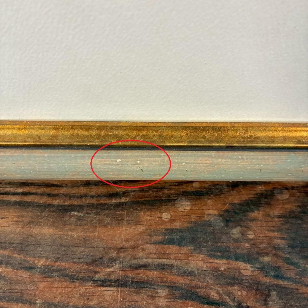 美品 牧野宗則「嬉しくて」木版画 1998年制作 直筆サイン入 オリジナル額装