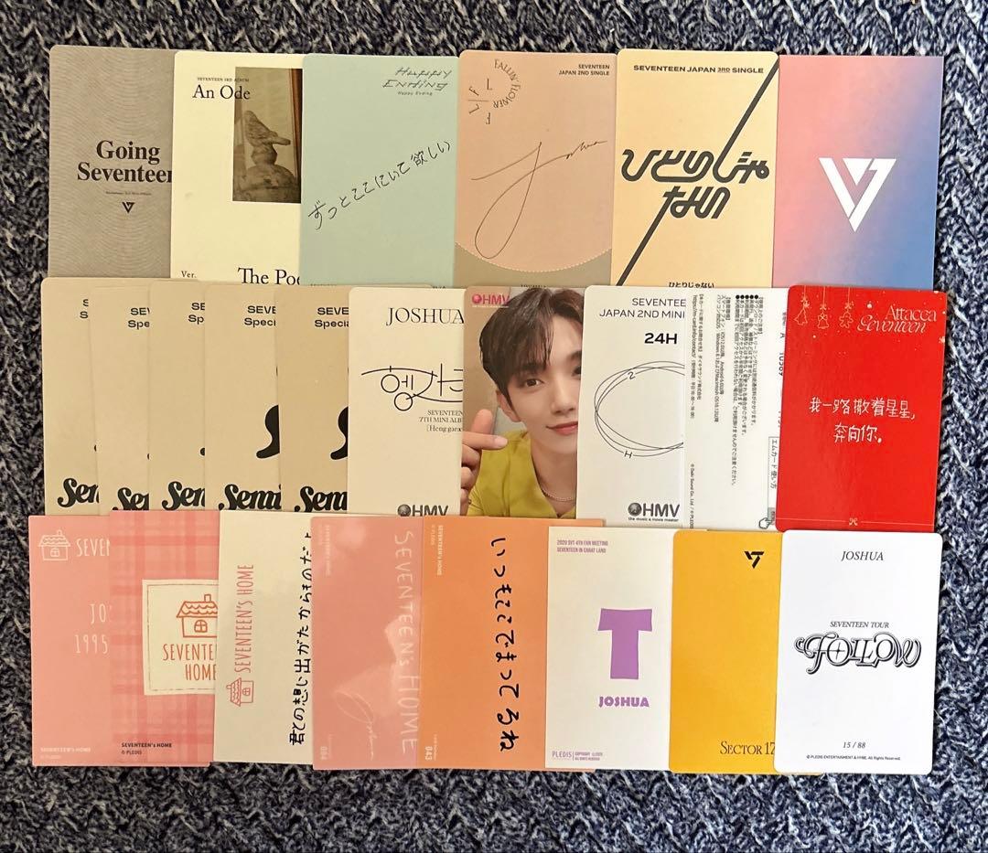 SEVENTEEN ジョシュア　缶バッジ　トレカ　アクスタ　まとめ売り　ワッペン