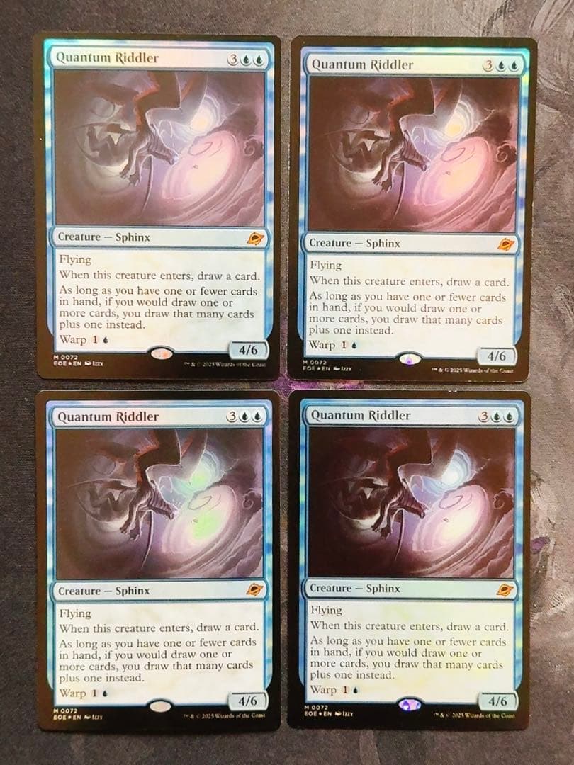 【foil】量子の謎かけ屋　英語　4枚セット